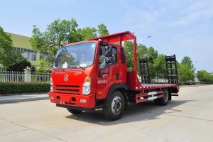 這款國六挖機(jī)平板運(yùn)輸車很火，關(guān)注沒？